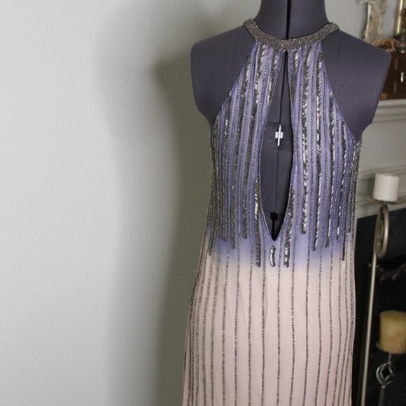 Parker dress Nordstrom Beaded Cocktail size Medium ombré - Picture 11 of 15